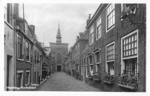 Haarlem Netherlands Kerkstraat Street Scene Real Photo Antique Postcard J80271