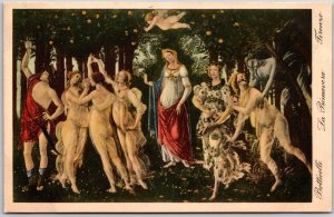 Botticelli La Primavera Firenze Florence Italy Portrait Postcard