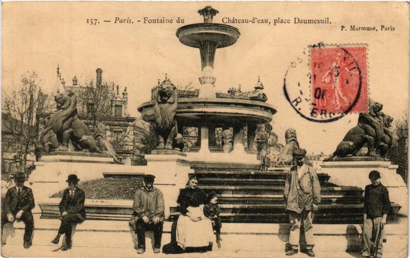 CPA PARIS 12e-Fontaine du Cháteau d'Eau-Place Daumesnil (322831)