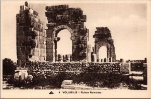 Morocco Volubilis Roman Ruins Vintage Postcard C147