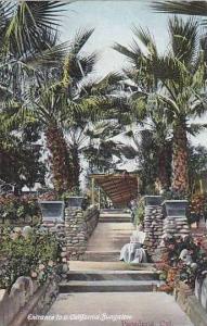 California Pasadena Entrance To A Bungalow