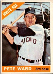 1966 Topps Baseball Card Pete Ward Chicago White Sox sk1956