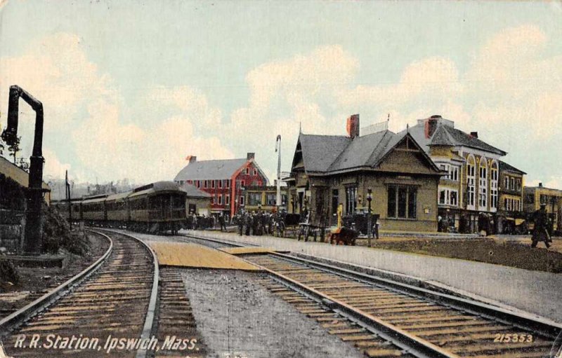 Ipswich Massachussetts Railroad Station Vintage Postcard AA11155