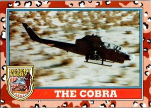 Military 1991 Topps Dessert Storm Card Huey Cobra Helicopter sk21342