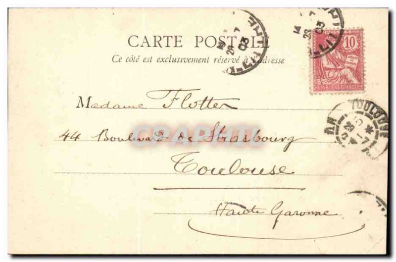 Old Postcard Paris Champs Elysees