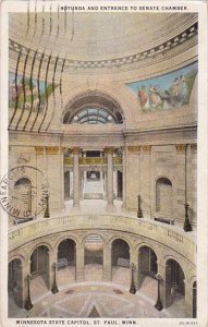 Minnesota Saint Paul Rotunda And Entrance To Senate Chamber Minnesota State C...