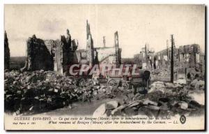 Old Postcard War that remains of Revigny (Meuse) after the bombardment by the...