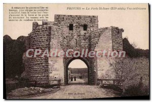 Old Postcard Provins Porte St Jean