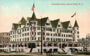 Vintage Postcard 1910's View of Columbia Hotel Asbury Park New Jersey N. J.