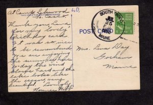 ME Greetings From South Casco Maine Postcard