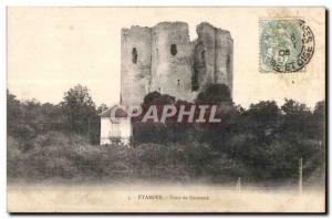 Old Postcard Etampes Guinette Tower