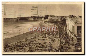 Old Postcard Biarritz La Grande Plage