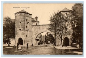 1910 Munchen Sendlinger Tor Munich, Germany Antique Posted Postcard 