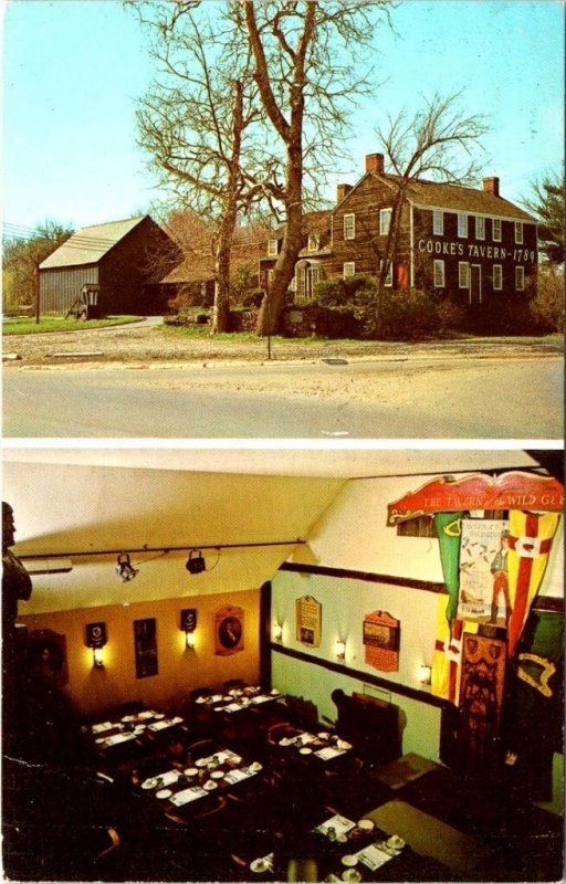 Plainville, CT Connecticut  RAY GALVIN'S COOKE'S TAVERN Restaurant~Bar  Postcard