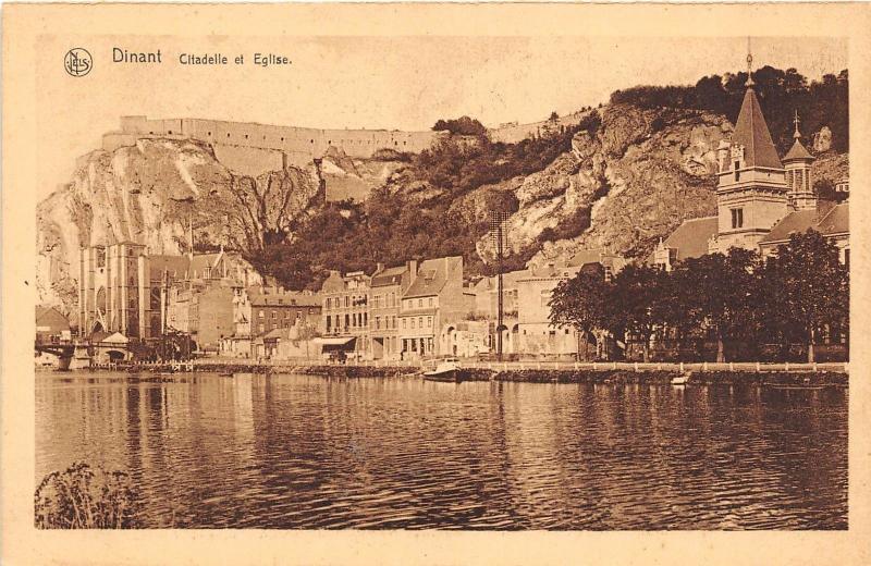 B94671 citadelle et eglise   dinant  belgium