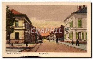 Old Postcard Kehl am Rhein Hauptstrasse