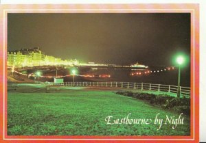 Sussex Postcard - Eastbourne by Night - Ref 18838A