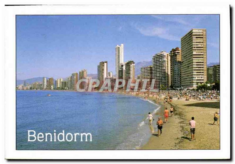  Modern Postcard Benidorm Espana Playa of Levante