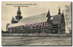 Old Postcard Brussels Brussels World Exposition 1910 Dutch Section