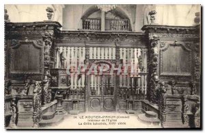 Old Postcard The Moutier Ahun Creuse Interior of the Church of balustree Grid