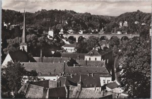 Luxembourg Ville Basse du Grund Vintage RPPC C193