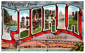 Large Letter PEORIA ILLINOIS