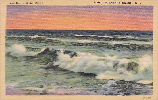 The Surf And The Ocean Point Pleasant Beach New Jersey 1943