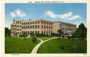Senior High School - Greenville SC, South Carolina - Linen