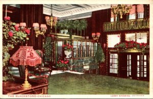 Illinois Chicago The Blackstone Lobby Showing Entrance