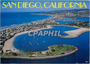 Postcard Modern San Diego California The Boating Beaches Restaurants and Exci...