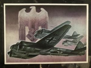 Mint Germany Patriotic Postcard Luftwaffe Air Forces Whermacht WW2