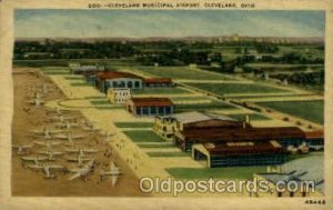 Cleveland Municipal Airport, Cleveland, OH USA Airport Unused crease left top...