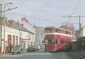 Bus at Swansea Welsh Cafe Wild Classic Cars Postcard