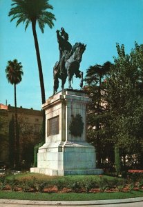 Postcard The Don Jaime Rey Statue Public Art Bronze Statue Valencia Spain