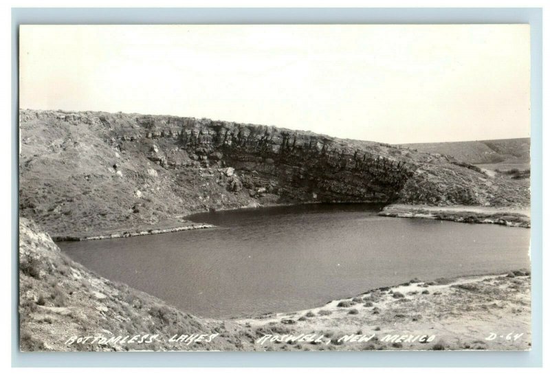 Vintage RPPC Bottomless Lake Roswell, New Mexico Vintage Postcard F103 