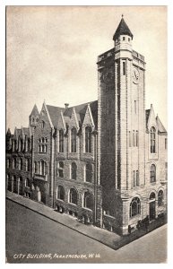 Antique City Building, Parkersburg, WV Postcard