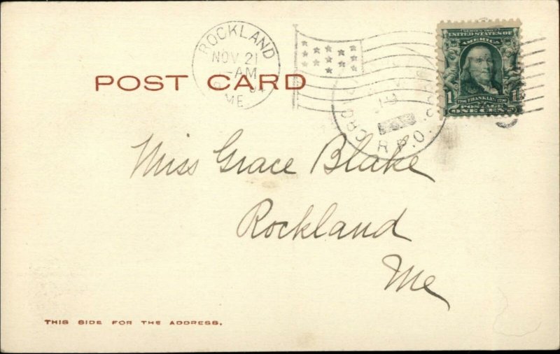 St. Johnsbury VT Avenue House & Opera House c1905 Postcard