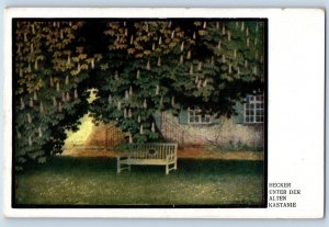 Germany Postcard Hecker Under The Old Chestnut Tree c1910 Unposted Antique