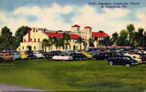 Florida St Petersburg Pasadena Community Church 1955 Curteich