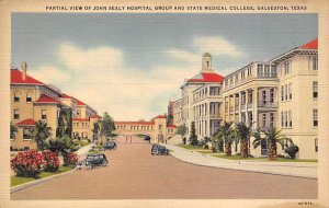 Partial View Of John Sealy Hospital State Medical College  - Galveston, Texas...