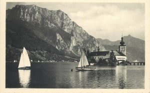 Postcard Austria Gmunden Schloss Orth mit Traunstein