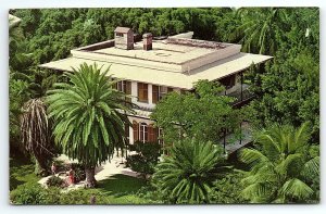 VINTAGE KEY WEST FL ERNEST HEMINGWAY HOME AND MUSEUM POSTCARD P3213