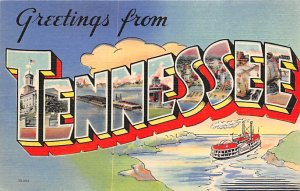 Greetings from Tennessee USA Large Letter Unused 