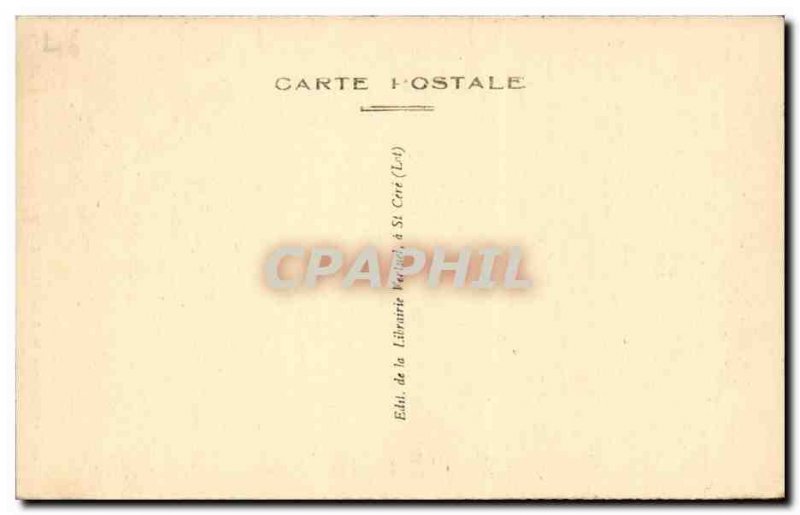 Chateau Montal - near Saint Cere Main Entree Court Honor - Old Postcard