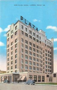 Vintage Linen Postcard; New Plaza Hotel, Laredo TX Webb County Unposted