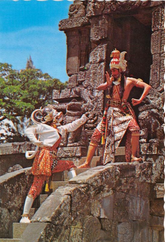 BG21262 hanoman dan rahwana dalam tari ramayana jawa tengah indonesia