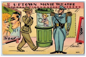 WWI Comic Humor Casey Jones School Aeronautics Quarantine Newark NJ Postcard