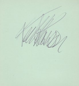 Keith Rosson Ballet Double Hand Signed Autograph Page