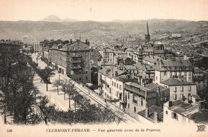 Vintage Postcard  Vue Generale Prise De La Poterne Clermont-Ferrand France