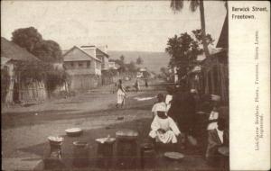 Freetown South Africa Berwick Street c1905 Postcard 